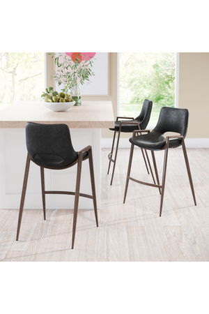 Leather Counter Stools (2) | OROA Modern Desi | Oroa.com