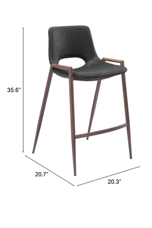 Leather Counter Stools (2) | OROA Modern Desi | Oroa.com