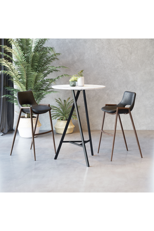 Leather Bar Stools (2) | OROA Modern Desi | Oroa.com