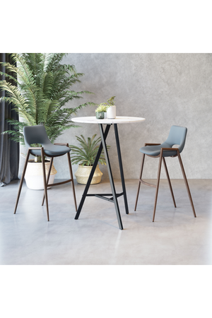 Leather Bar Stools (2) | OROA Modern Desi | Oroa.com