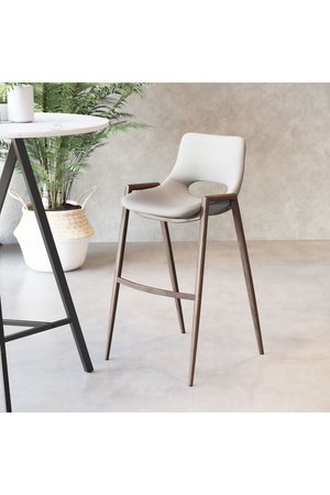 Leather Bar Stools (2) | OROA Modern Desi | Oroa.com