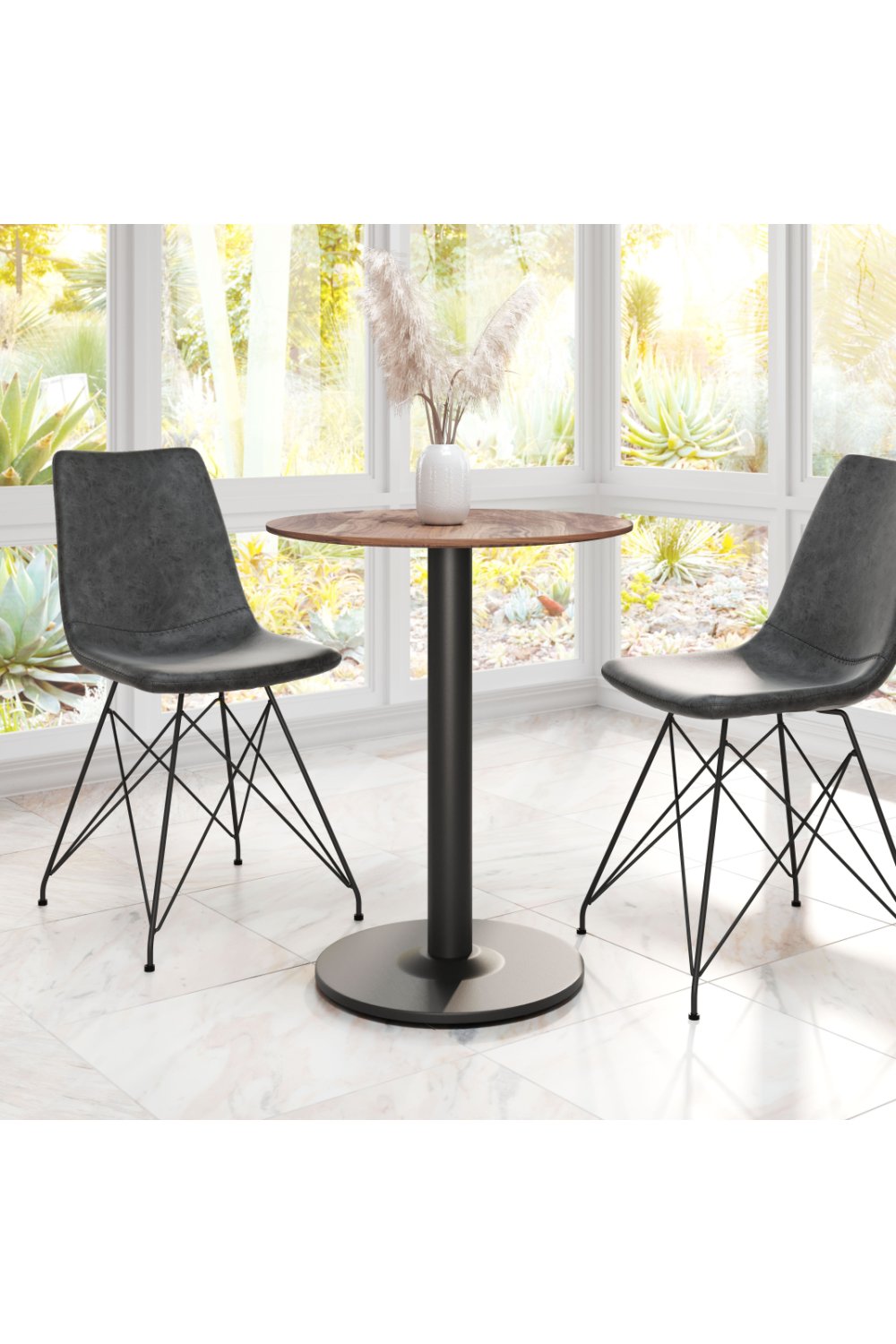 Brown Wooden Bistro Table | OROA Modern Alto | Oroa.com