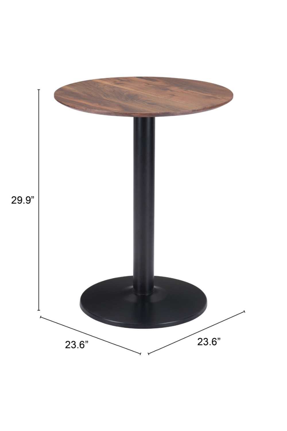 Brown Wooden Bistro Table | OROA Modern Alto | Oroa.com
