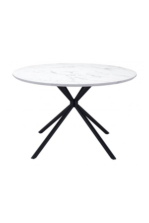 Round Marble Print Dining Table | OROA Modern Amiens | Oroa.com