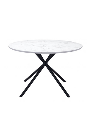 Round Marble Print Dining Table | OROA Modern Amiens | Oroa.com