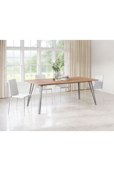 Wooden Rectangular Dining Table | OROA Modern Perpignan | Oroa.com