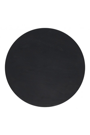 Black Wooden Hourglass Side Table | OROA Modern Wisdom