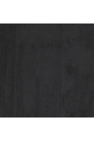 Black Wooden Hourglass Side Table | OROA Modern Wisdom