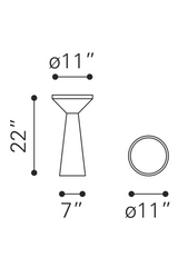 Black Minimalist Wooden Side Table | OROA Modern Omni | Oroa.com
