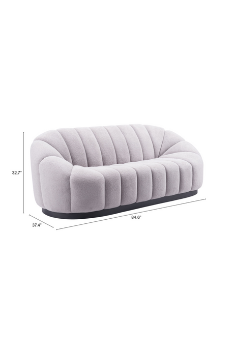 Shearling Channeled Sofa | OROA Modern Bhutan | Oroa.com