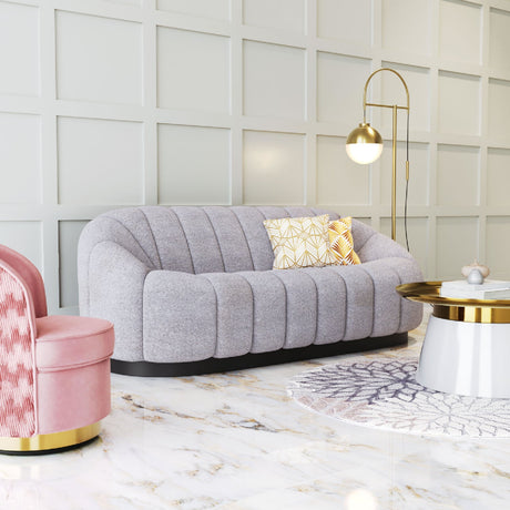 Shearling Channeled Sofa | OROA Modern Bhutan