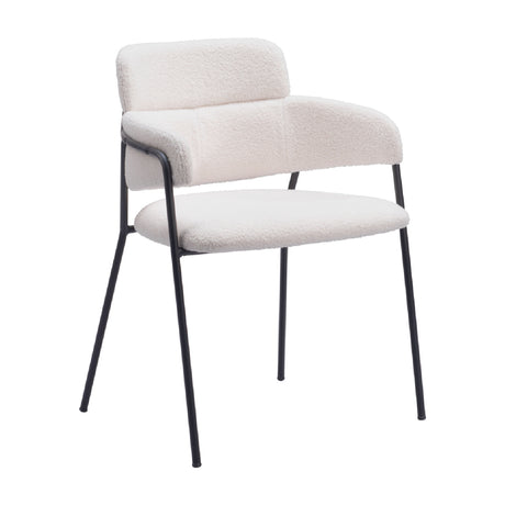 Shearling Style Dining Chairs (2) | OROA Modern Marcel | Oroa.com
