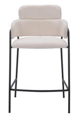 Shearling Style Counter Stools (2) | OROA Modern Marcel | Oroa.com
