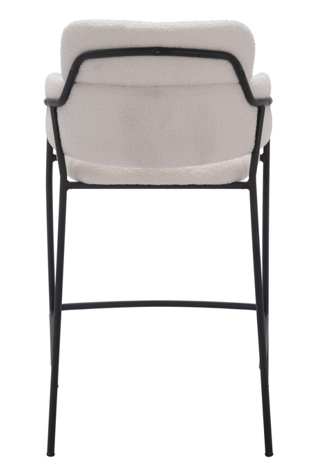 Shearling Style Counter Stools (2) | OROA Modern Marcel | Oroa.com