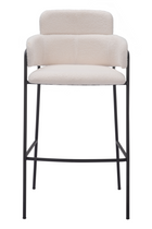 Shearling Style Bar Stools (2) | OROA Modern Marcel | Oroa.com