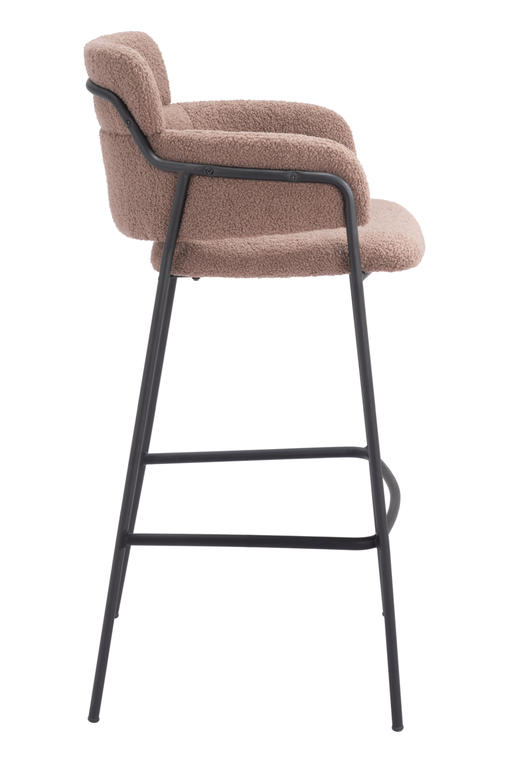 Shearling Style Bar Stools (2) | OROA Modern Marcel | Oroa.com