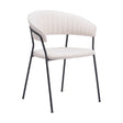 Cream Shearling Dining Chairs (2) | OROA Modern Josephine | Oroa.com