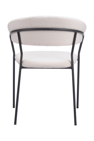 Cream Shearling Dining Chairs (2) | OROA Modern Josephine | Oroa.com