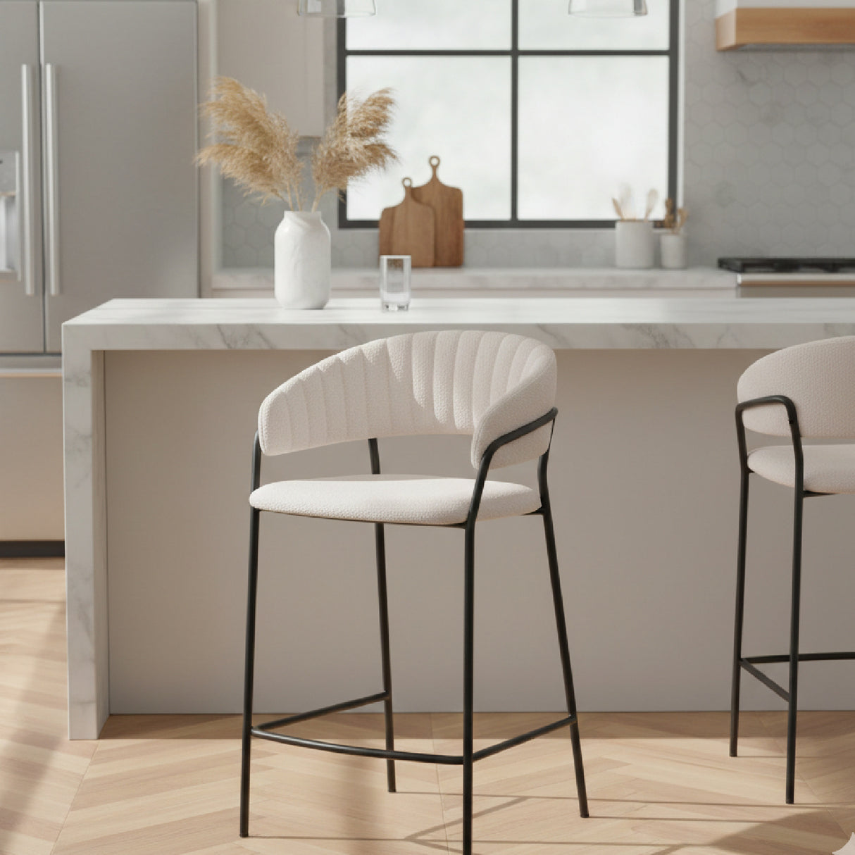   Curved-Back Counter Stools (2) | Oroa.com