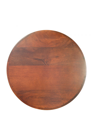 Acacia Wood Walnut Side Table | OROA Modern Marigot | OROA.com