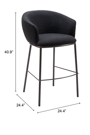 Teddy Fabric Bar Stool | OROA Modern Essen | Oroa.com