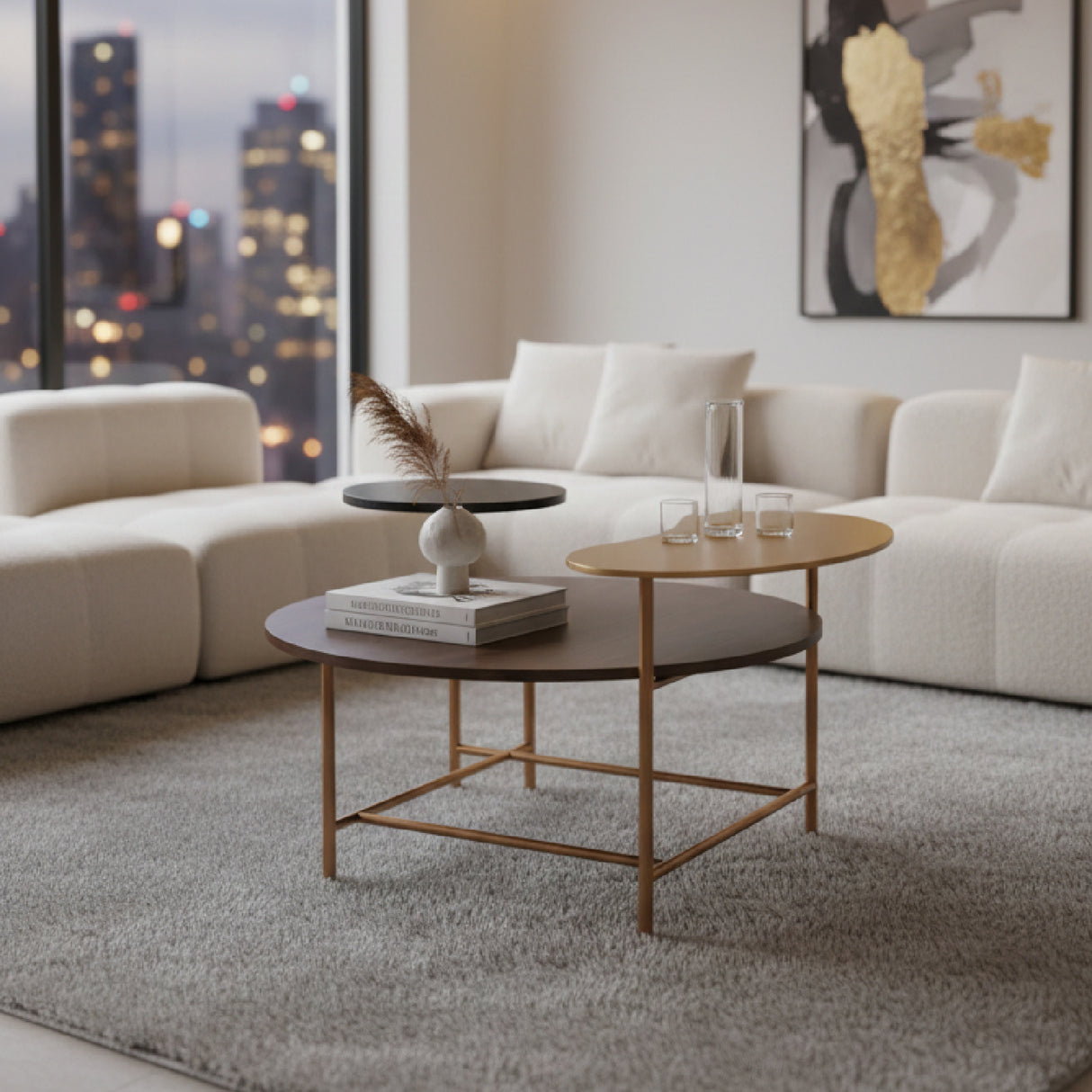   Multicolored Wooden Coffee Table | Oroa.com