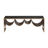 Brass-Framed Glass Coffee Table | OROA Modern Reed