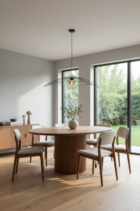 Round Mango Wood Dining Table | OROA Modern Izola