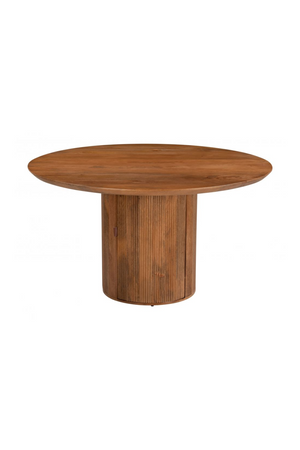 Round Mango Wood Dining Table | OROA Modern Izola | Oroa.com