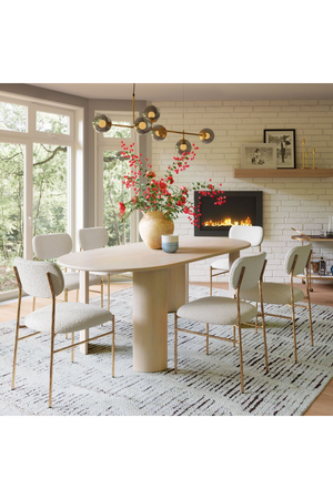 White-washed Acacia Dining Table | OROA Modern Risan | Oroa.com