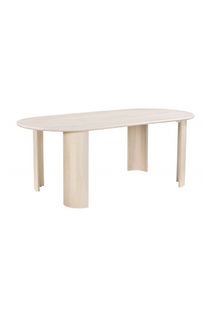 White-washed Acacia Dining Table | OROA Modern Risan | Oroa.com