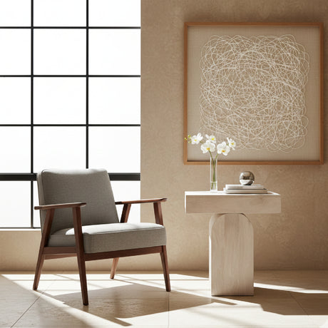   Whitewashed Mango Wood Side Table | Oroa.com