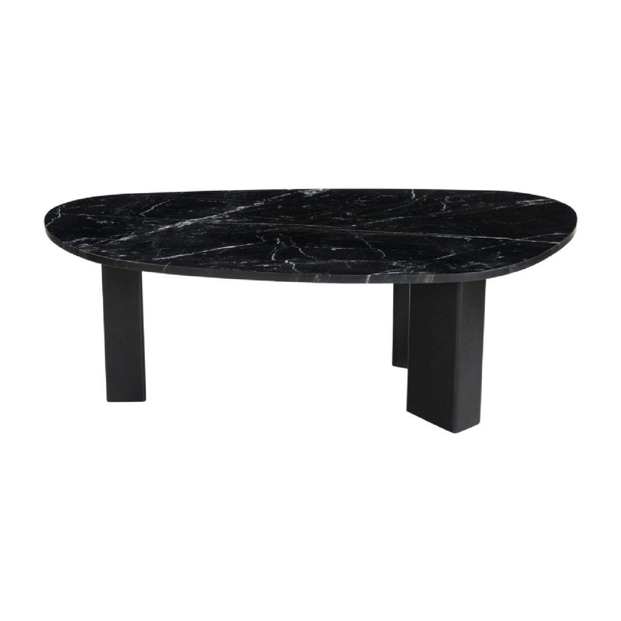 Organic-Shaped Marble Coffee Table | OROA Modern Aberdeen