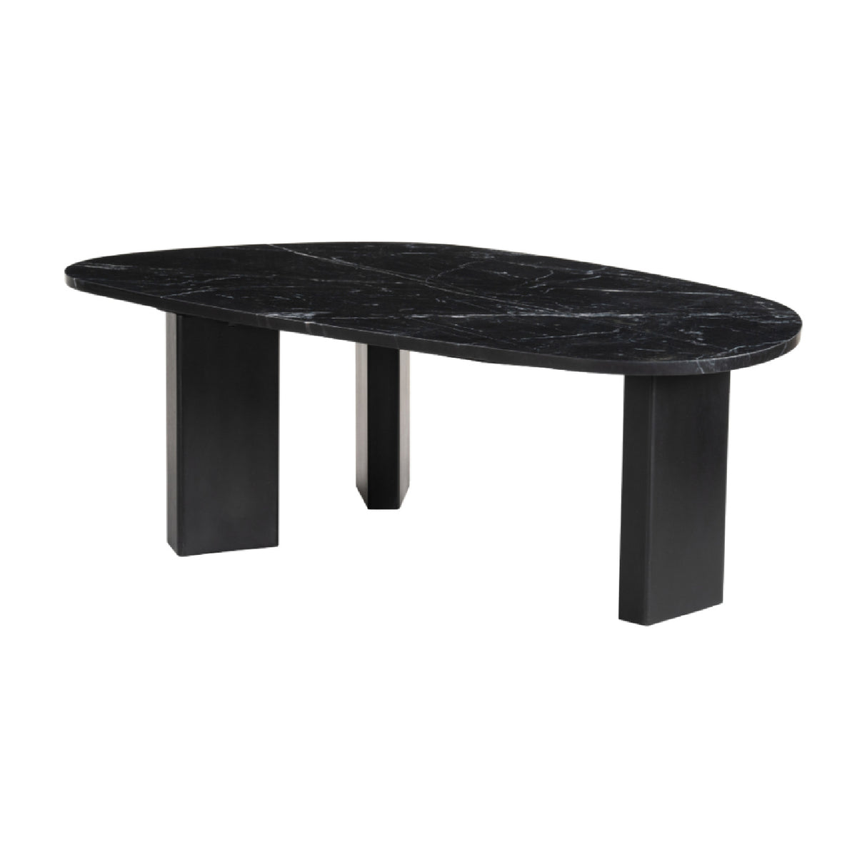 Organic-Shaped Marble Coffee Table | OROA Modern Aberdeen