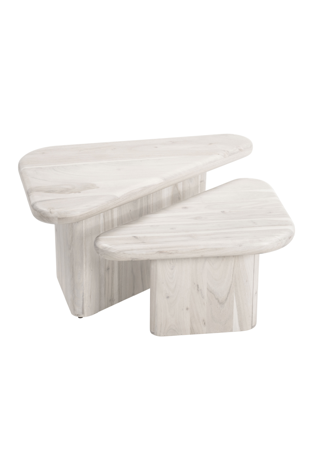 Whitewashed Acacia Coffee Table Set | OROA Modern Navidic | Oroa.com
