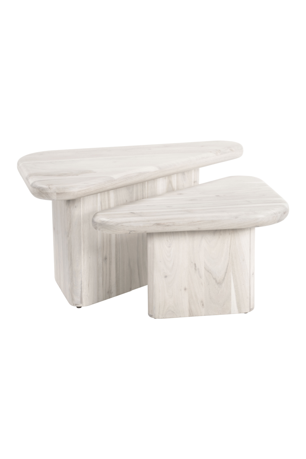 Whitewashed Acacia Coffee Table Set | OROA Modern Navidic | Oroa.com