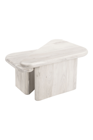 Whitewashed Acacia Coffee Table Set | OROA Modern Navidic | Oroa.com