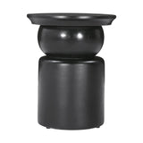 Black Wooden Modern Side Table – Colombo – angled view
