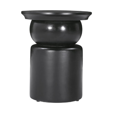 Black Wooden Modern Side Table – Colombo – angled view