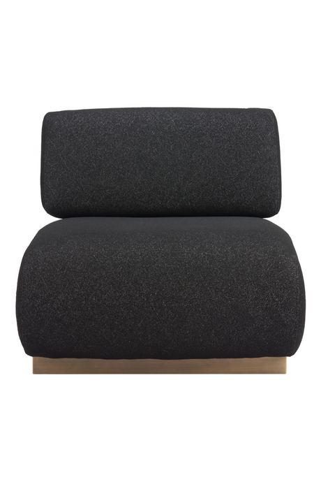 Black Textured Fabric Accent Chair | OROA Modern Barsa | Oroa.com