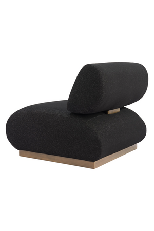 Black Textured Fabric Accent Chair | OROA Modern Barsa | Oroa.com