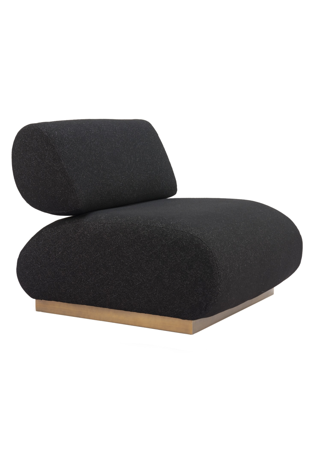 Black Textured Fabric Accent Chair | OROA Modern Barsa | Oroa.com