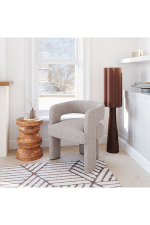 Beige Shearling Accent Chair | OROA Modern Java | Oroa.com