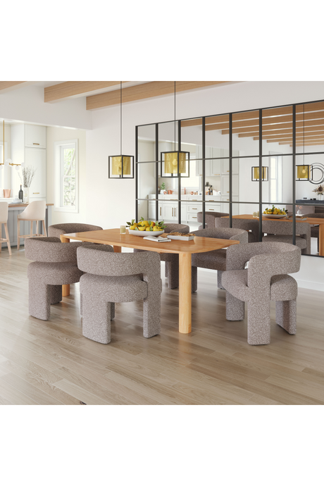 Beige Shearling Accent Chair | OROA Modern Java | Oroa.com