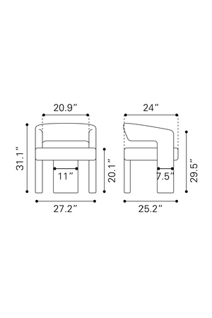 Beige Shearling Accent Chair | OROA Modern Java | Oroa.com