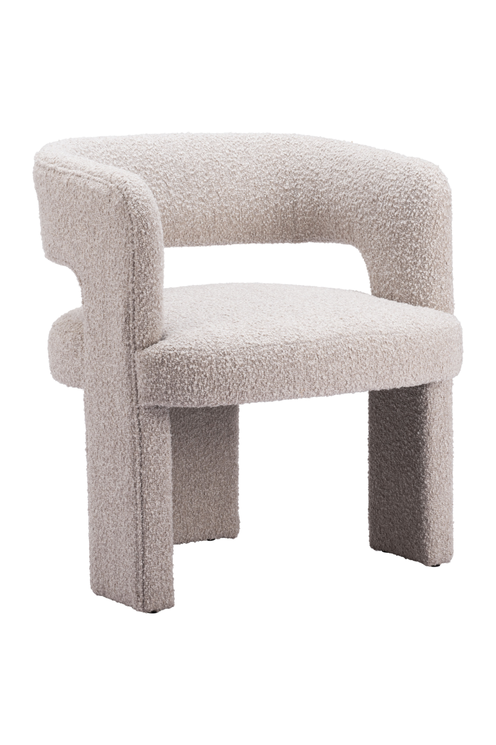 Beige Shearling Accent Chair | OROA Modern Java | Oroa.com