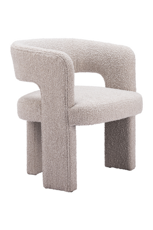 Beige Shearling Accent Chair | OROA Modern Java | Oroa.com