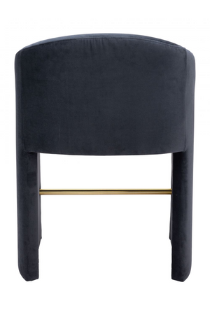 Dark Gray Velvet Counter Stool | OROA Modern Emas | Oroa.com