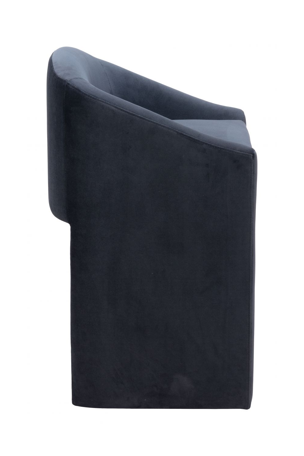 Dark Gray Velvet Counter Stool | OROA Modern Emas | Oroa.com