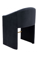 Dark Gray Velvet Counter Stool | OROA Modern Emas | Oroa.com